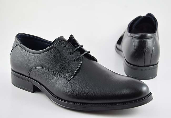 Zapato vestir casual hombre cordones Baerchi 2751 negro