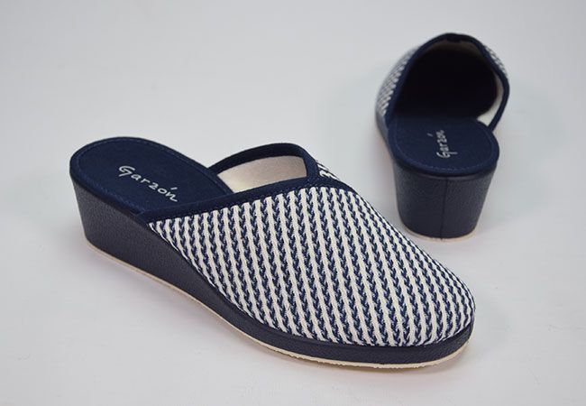 Zapatillas de Casa Garzón con Velcro para Hombre - Suatex Logo G