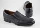 Zapato casual mocasín con elásticos piel Baerchi 3736 negro