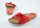 Chancla bio plana con lazo Chamby B-100 rojo