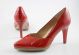 Zapato salón tacón alto Desiree 2077 charol rojo