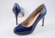 Zapato salón charol Enya PR03 azul