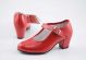 Zapato baile sevillanas o flamenco Pasos de Baile rojo
