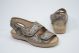 Zapatilla calle sandalia ancho especial DeValverde 1170 beige.