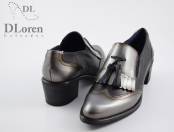 Zapato Oxford de mujer con tacón medio